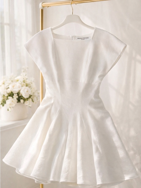 Amanda Uprichard Dresses & Skirts - Amanda Uprichard White Fit-and-Flare Dress